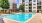 pool with landscaping